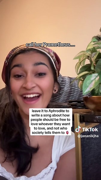 “Prometheus on the 405” is out tonight!!!! 🥹🫀🥀⚜️ #greekmythology #epicthemusical #songwriter #jananikjha #prometheusonthe405