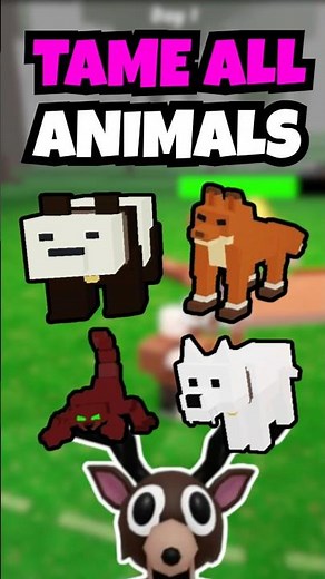 How to TAME EVERY Animal in 99 Nights in the Forest 🐺🔥 (Taming Update) #roblox #99nightintheforest