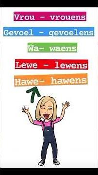 Meervoude - ens | bed- beddens | Afrikaans FAL