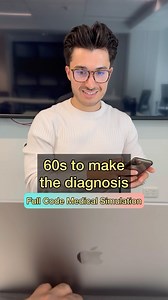 401K views · 1.2K reactions | Help… 60s, can you make the diagnosis? @fullcodemedical Right now I’m in my clinical rotations and there is no better way to practice than with these real life simulations. Everything from a history, physical exam, investigations & management... all in one place to strengthen my clinical exam skills  ✅ #medschool #medstudent #medicalstudent #medicalschool #clinicalrotations #clerkship | Medschoolbro | Facebook