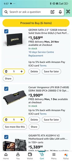 ₹15,000 New PC Build Challenge! 🤯 (Amazon Parts Only!) #techshorts