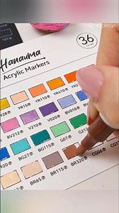 Swatch acrylic markers with me🎨 #shorts #organize