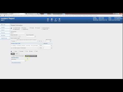ReportExec Incident Report Start Report & Main Info