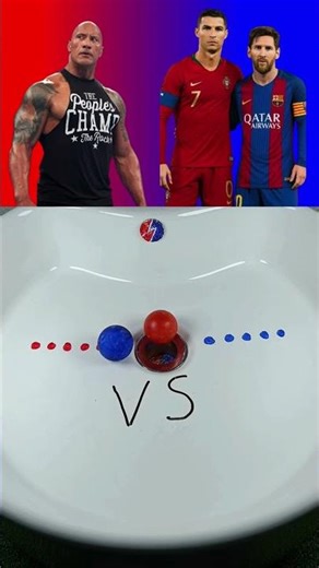 Tne Rock vs Ronaldo&Messi💪⚽️#football