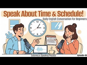 How to Tell Time and Talk About Schedules in English | Speak English Fluently | English Practice