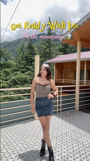 Mountain GRWM ✨ Get Ready With Me in Nature | Makeup Routine #shorts