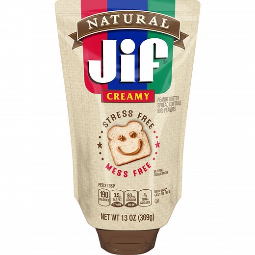 Natural Squeeze Creamy Peanut Butter Spread | Jif®