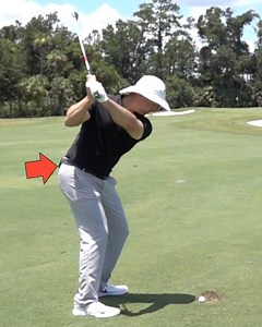 Do you “hump the ball”? You know what I’m talking about… that awful, sort of embarrassing move where your hips thrust toward the ball in the downswing. It causes you to be terribly inconsistent… chunks, thin shots, slices, hooks, and even those dreaded hosel rockets. Well, if you do a web search on “standing up, losing your posture, or early extension in the downswing” or even if you ask your local pro for advice… …you’ll get a million different ways to fix it. The wall drill, the chair drill, t