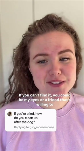 How does a blind person pick up guide dog poop? 🦮