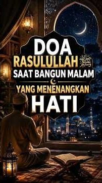 Doa Rasulullah ﷺ Saat Bangun Malam Setelah Tahajjud yang Menenangkan Hati