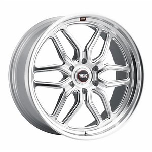 Weld Performance S11471173425 Weld Performance Laguna Street Gloss Silver Machined Wheels | Summit Racing