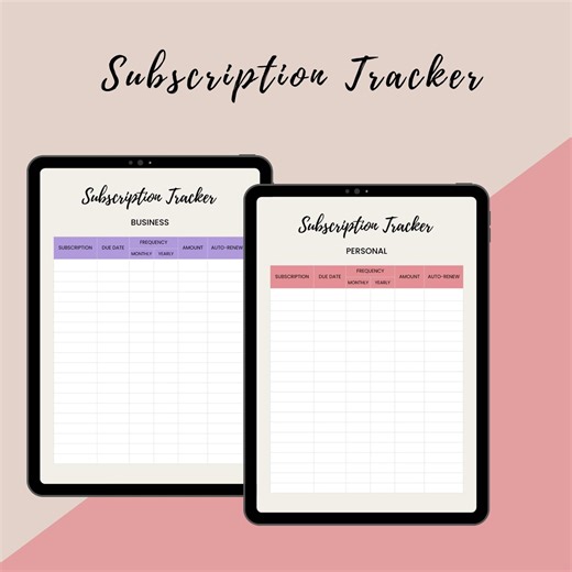 Subscription Tracker, Printable Journal, Expense Tracker, A4 A5 Budget Planner,  Streaming Budget Tracker, Apps and Memberships Tracker