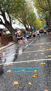 Holly surprised her Dad at the Dublin Marathon... his face was priceless! | 🎥 hollymica | JustGiving
