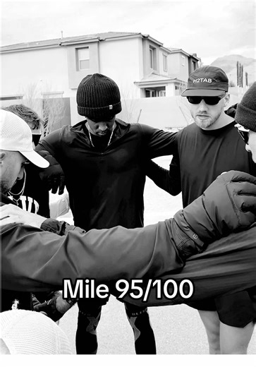 Coach @Matthew Johnson with his final speech before crossing the finish line! #100miles #ultramarathon
