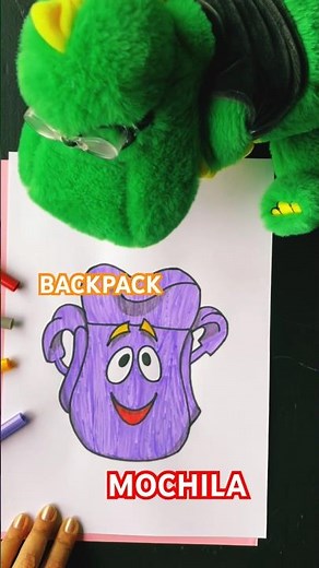 Learn Spanish for kids, backpack is mochila | Dora The Explorer