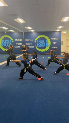 Strong foundations start with solid stances 💪🦶 #KungFuTraining #MartialArtsBasics #StancePractice #Wushu | Wushu Central Martial Arts Academy - Palo Alto