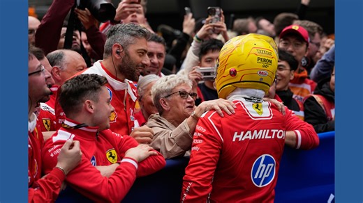Lewis Hamilton 'incredibly grateful' to Ferrari as long wait for F1 podium ends
