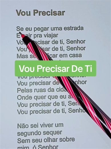 Vou Precisar de Ti Senhor - Louvor e Adoração