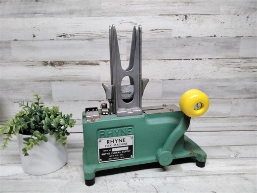Vintage Rhyne Pick Machine Steel Pix/stemming Machine 33480 / Rhyle Floral Supply Mgf Co. Inc Gastonia, N.C. - Etsy UK