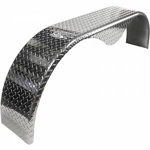 [Hot Item] Aluminum Tandem Teardrop Fender 9 x 68 INCH ATP Checkerplate Alum Mudguard
