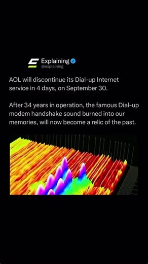 D'Reil McClain on Instagram: "Dial up 🆙 💯 @explaining AOL’s dial-up internet, once the main way millions of people first logged online in the 1990s and early 2000s, is finally being shut down. The service relied on phone lines and a modem, famous for its screeching connection tones, but has long since been obsolete in the age of high-speed broadband and mobile data. After decades of dwindling use, AOL announced it will officially discontinue dial-up on September 30, 2025, marking the end of an