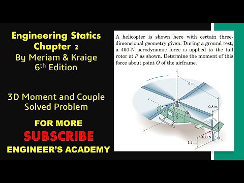 STATICS | 2/123 | 3D Moment and Couple | 6th Edition | Engineers Academy