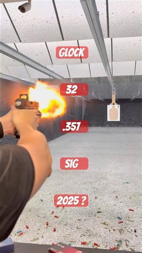 Glock 32 357 Sig - first experience with a not so dead caliber #shorts