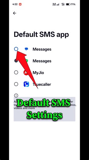 Default SMS Settings ||#shorts #tech