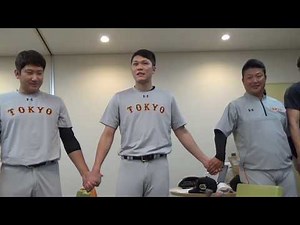 日本シリーズ初戦 試合前ミーティング