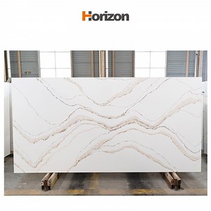 [Hot Item] Artificial Stone Cuartz Slab Calacatta Gold Kitchen Island