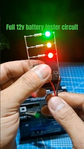 Full 12v battery tester circuit #electronics #diy #tutorials #creativeideas #batterytester