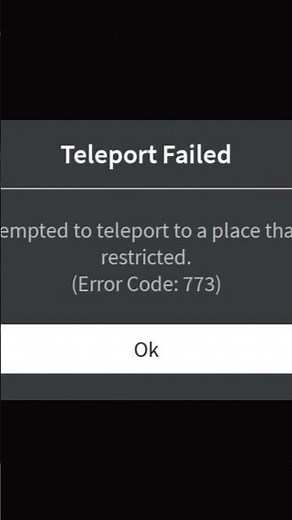 I got error code 773 what should i do?comment below👉