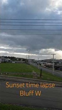 Sunset time lapse Bluff #bluff #southland #nz #cloud #sun #weathe