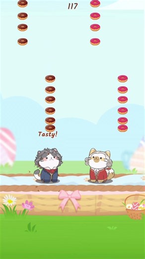 Turkish March P1 - Mozart & Beethoven - Duet Cats #popcat #music #classic #game #rhythm #cute #meow