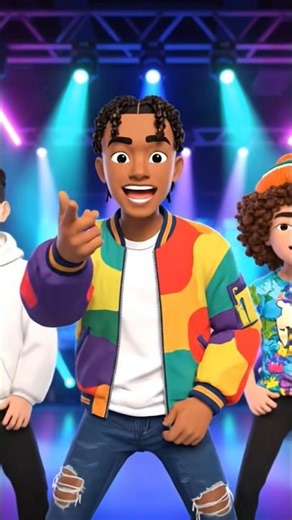 Swag Cartoon Star Singing & Dancing on Stage | English Song Performance 🔥🎶