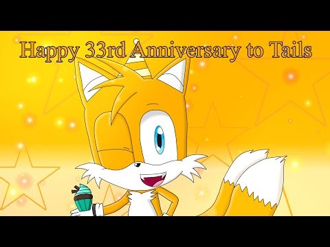 Happy 33rd Anniversary to Tails (SpeedPaint)
