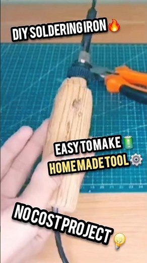 🔥 DIY Soldering Iron at Home | No Cost | Easy Electrical Project 2025