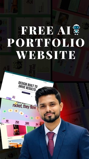 ফ্রি AI Portfolio website 😇
