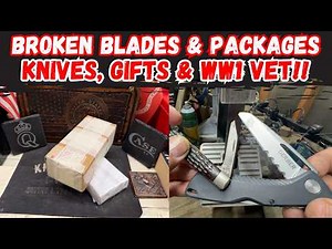 Unboxing 2 Packages & Repairing 2 Broken Blades: Case & Gerber!