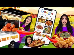 GOOGLE DECIDES WHAT WE EAT FOR ONE DAY FOOD CHALLENGE PART 3 🤩 | PULLOTHI