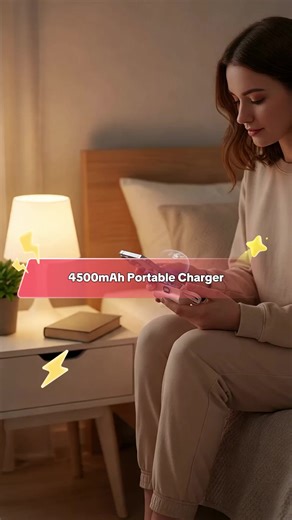 Portable Mini Emergency Capsule Charger, 4500mah USB Power Bank, LCD Display, Compatible with iPhone & Android, Top Picks #iphone #gadgets #powerbankiphone #phonecharger #phonecases #multifunctionalcaraccessory #phoneaccessoriesuk #gadgetfindsuk #flourescentphonecase #nightlightcharger