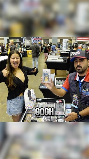 First pokemon trade #tcg #tradingcards #vendorpov #collectacon #pokemontcg #cardshow #pokemon | Pack Battle