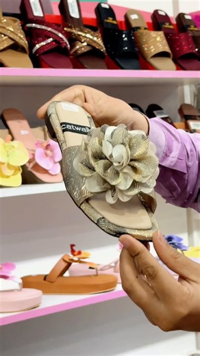 Luxury Glitter Flower Slipper 2026 | Medicated Double Sole Ladies Slipper | Mega Shoes Point