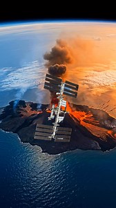 Nature’s power is unmatched. 🌋 This view shows the incredible scale of a volcanic thermal plume rising through the atmosphere. From space, these eruptions don't just look like smoke; they reveal how our planet 'breathes' and recycles its crust. #space #galaxy #StarsEverywhere #NASA #universe | Universe Wonders