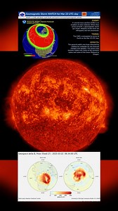 🚨 Space Weather Alert: G3 Geomagnetic Storm Watch Issued 🚨 A fast-moving coronal mass ejection is heading toward Earth and expected to arrive on March 23. NOAA has issued a G3-level Geomagnetic Storm Watch in response. 🔴 Auroras may be visible much farther south than usual 🔴 Voltage irregularities are possible in power systems 🔴 Satellite drag may increase, affecting orbit stability 🔴 Global volcanic and seismic activity is already elevated Solar conditions remain highly active, with more 