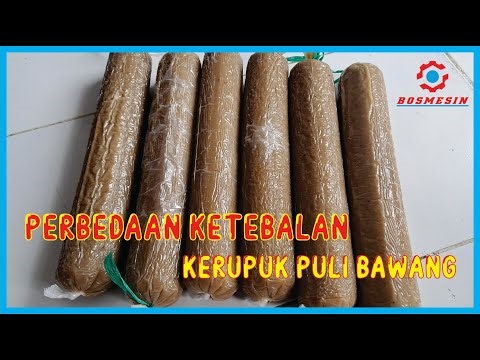 Perbedaan Ketebalan Mesin Pemotong Kerupuk Puli Manual Model Baru