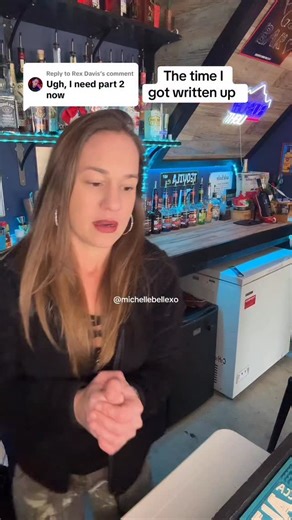 Michelle Kimball on Instagram: "The time I got written up as a bartender part 2/2 #bartenderstories #writtenup #serviceindustry #part2"