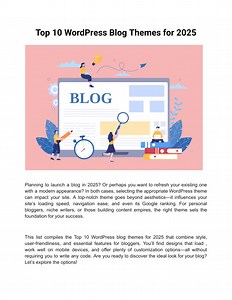 Top 10 WordPress Blog Themes for 2025 - SlideServe