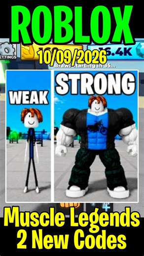 New Muscle Legends Codes - Codes for Muscle Legends Roblox 2026
