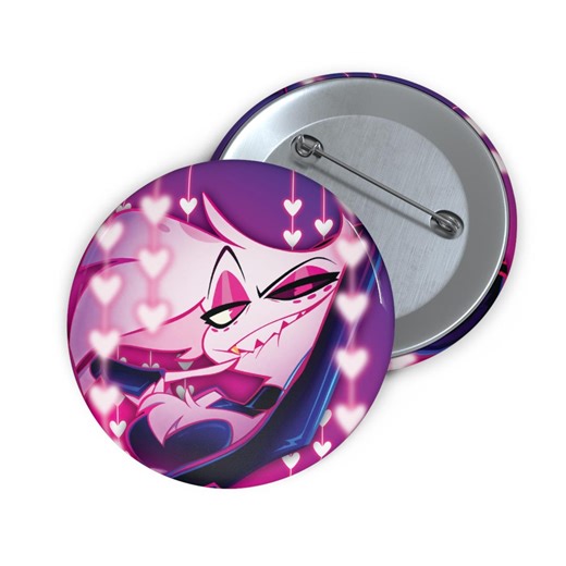 Hazbin Hotel | Angel Dust Regular Version Button Pin | Round Button Pin - Etsy Australia